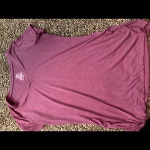 athletic works purple workout tee
